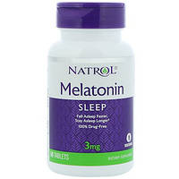 Мелатонин, 3 мг, 60 таблеток Natrol