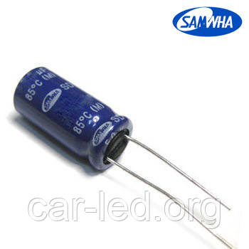 47mkf - 200v SD 10*20 SAMWHA, 85°C конденсатор електролітичний