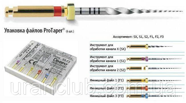 Протейперы машинні ProTaper, Dentsply Maillefer Оригінал