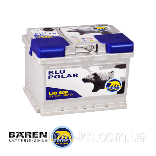 Автомобільні акумулятори BAREN BLU POLAR 6СТ-50 Аз 520А R