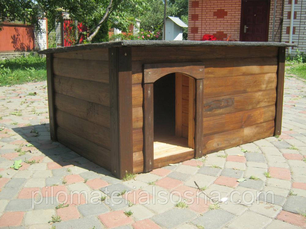 Будка для собаки | L| 145*90*60 | Закрита веранда | Блокхауз