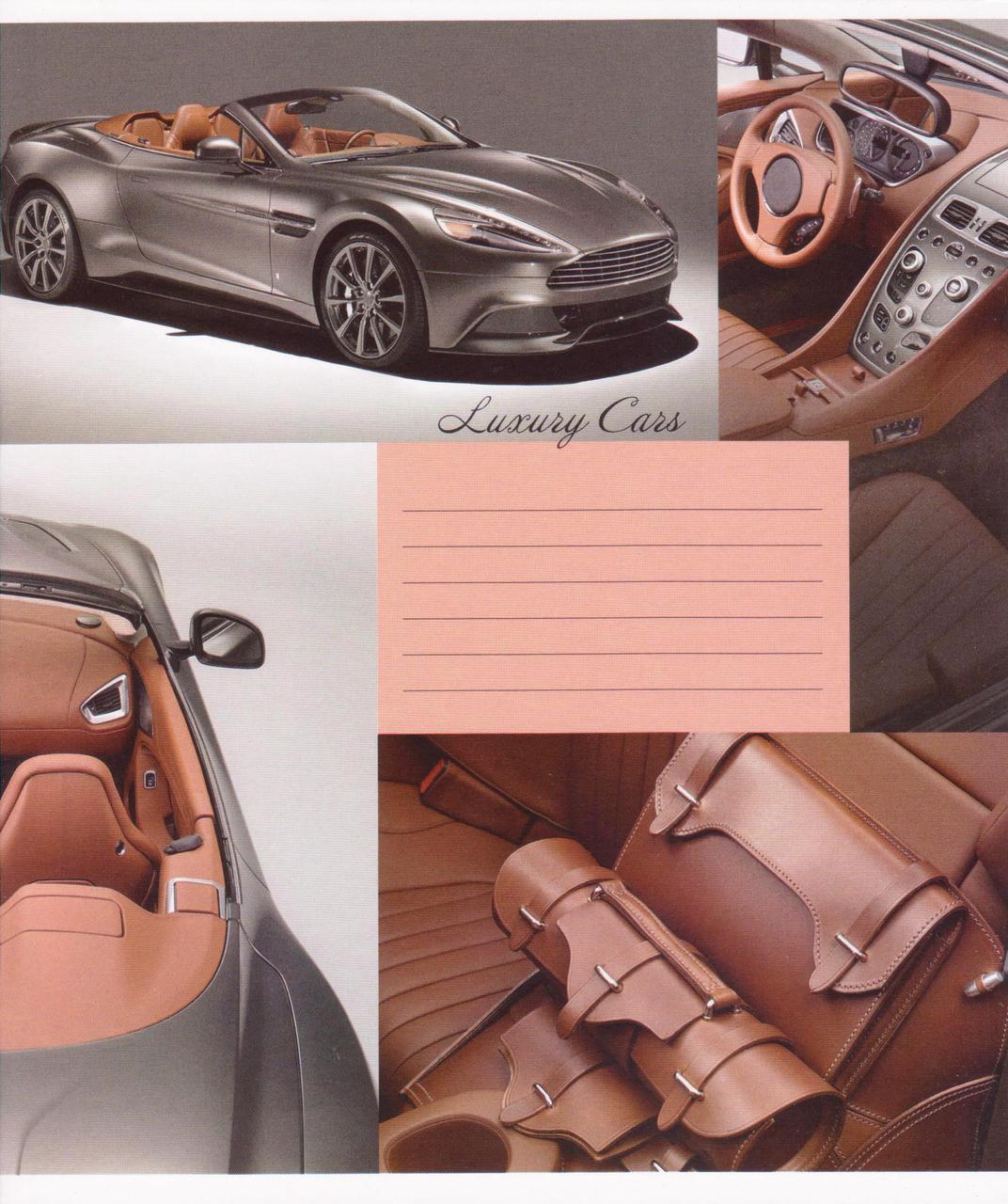 Зошит 18 аркушів клітинка "Luxury Cars", 011