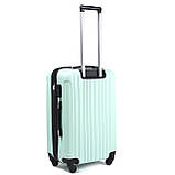 Чемодан дорожній ( ручна кладь ) WINGS 2011 модель DUBAI малий 55х40х20 мятний, фото 3
