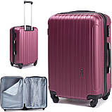 Чемодан дорожній ( ручна кладь ) WINGS 2011 модель DUBAI малий 55х40х20 бордовий, фото 2