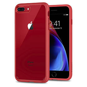 Чохол Spigen для iPhone 8 Plus Hybrid Ultra 2, Red
