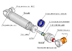 Ремонт гідроциліндра односторонньої дії