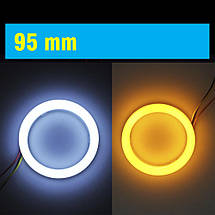 95 мм led-кільця з поворотом, у фару (ангельські очі). НАЙКРАЩІ! 2 шт., фото 2