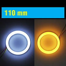 110 мм led-кільця з поворотом, у фару (ангельські очі). НАЙКРАЩІ! 2 шт., фото 2