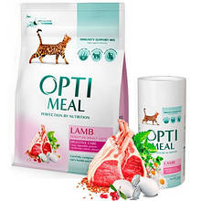 Optimeal (Оптимил) Корм для собак дрібних порід гіпоалергенний з ягням і рисом, 0,65 кг