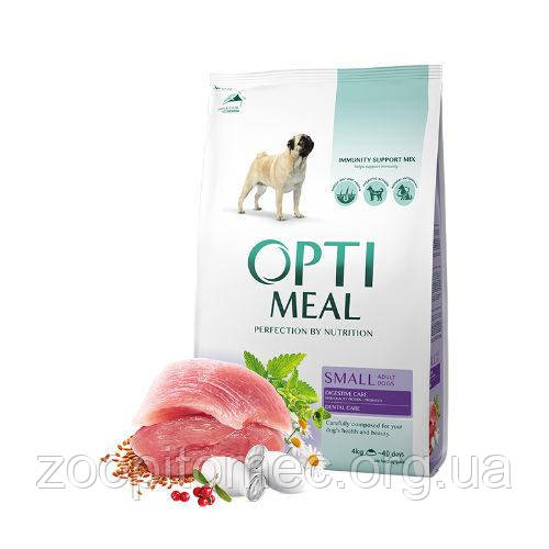 Optimeal (Оптимил) Корм для собак дрібних порід беззерновой з ягням, 4 кг