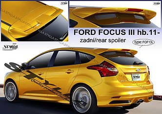 Спойлер козирьок на заднє скло, тюнінг Ford Focus Mk3