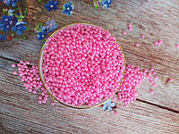 Жемчуг искусственный, 4 мм, цвет розовый, 10 грамм, (~340 шт).