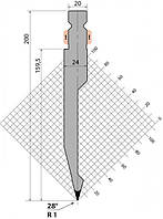 Пуансон типу wila H=163 28* L=550 mm сегментовано 20/25/30/35/40/200/100 л виготовлений з 42CrMo4, арт