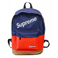 Молодіжний рюкзак Supreme синій із червоним