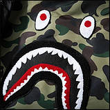 Чоловічий бомбер куртка Bape хакі Київ, фото 3