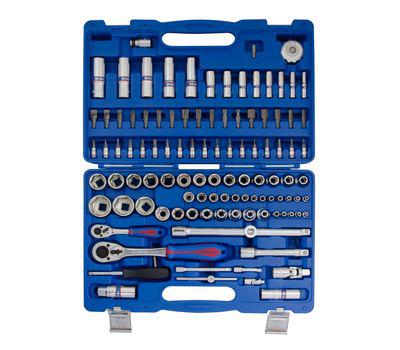 Набір інструментів універсальний 108 од. 1/4"+1/2" King Tony SC7510MR, фото 1