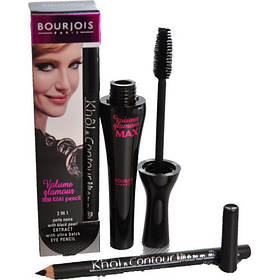 Объемная тушь для ресниц Bourjois Volume with black pearl extract + карандаш для глаз Скидка All 899