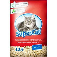 Наповнювач для кішок, кошенят SUPER CAT Супер кет стандарт, 3кг (червоний)