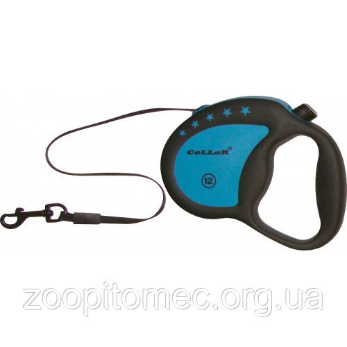 Рулетка ручка комфорт Collar control 20 кг, 4 м, стрічка, червона, фото 1