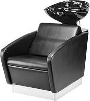 Мийка перукарня Квадро кераміка Medical-йорк екошкіра чорна (FrizelTM)