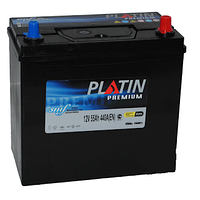 Автомобільний акумулятор PLATIN Premium JP 6CT- 55Aз 440A R SMF (тонка + адаптор)