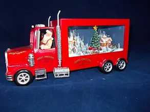 Новорічний вантажівка Санта Клауса з музикою та підсвіткою.