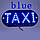 Шашка таксі taxi світлодіодна, під скло, синя, фото 2