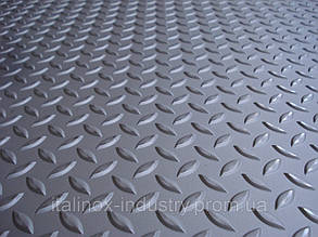 Нержавіючий лист AISI 304 08Х18Н10 3,0 Х 1250 Х 2500 рифлений