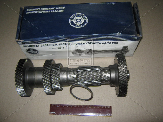 Купить Вал промежуточный КПП ВОЛГА ГАЗ 31029 5-ст. без подш. (пр-во ГАЗ ...