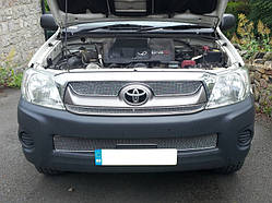 Решітка радіатора накладки передні хром для Toyota Hilux 2008-11 