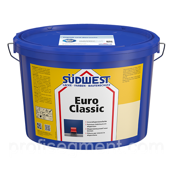 Фарба дисперсійна фарба SUDWEST EuroClassic 2.5 L 9110(Зюдвест Евроклассик)