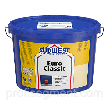Фарба дисперсійна фарба SUDWEST EuroClassic 2.5 L (Зюдвест Евроклассик), фото 2