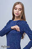 Сукня для вагітних та годування ANNITA DR-48.121, синій меланж, фото 3