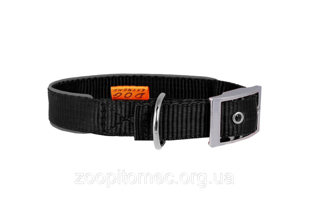 Нашийник DOG EXTREME COLLAR нейлон з регулюванням шир.15 мм, довжина 23-35 див. XS чорний, фото 1