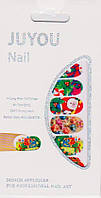 Наклейка новорічна для дизайну нігтів