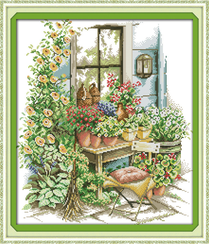 Набор для вышивания крестиком NKF Весенний сад F693/2 14ст - фото 1 - id-p753147924