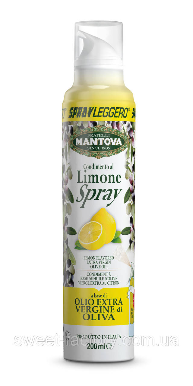 Олія спрей Mantova Olio di Noce Spray з лимоном