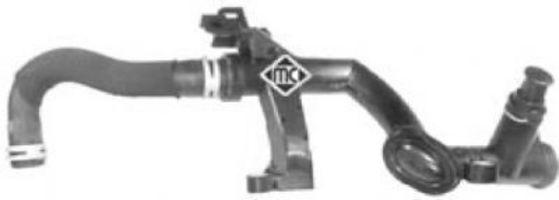 Патрубок радіатора Citroen C4, C5, Berlingo / Peugeot 206, 407 1.6HDI (03792) Metalcaucho