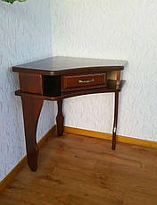 Кутовий консольний столик із натурального дерева "Дарина", фото 3