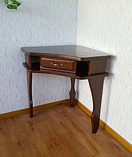 Кутовий консольний столик із натурального дерева "Дарина", фото 2