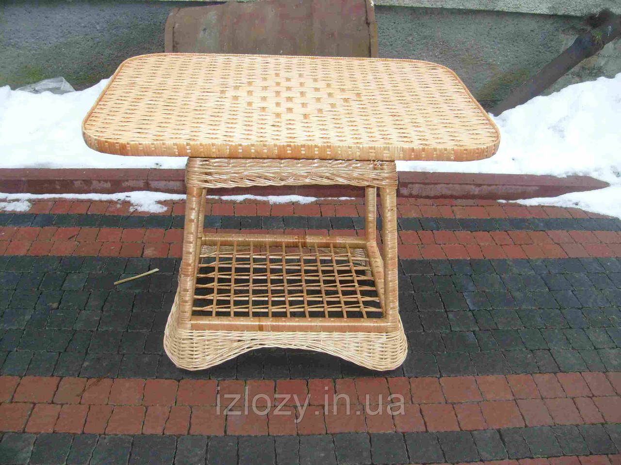 Стол из лозы с плетением до пола - фото 1 - id-p61280529