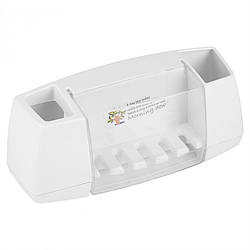 Тримач зубних щіток і пасти Morning Dew - White