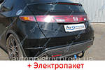 Фаркоп з'ємний на 2 болтах - Honda Civic Хетчбек / Ліфтбек (2005-2011)