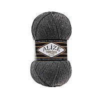 Турецкая пряжа для вязания Alize SUPERLANA KLASİK (Суперлана классик) 25% шерсти 182 средне-серый меланж