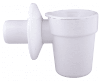 Сифон для бойлера STYRON зі здвоєним кульковим гідрозатворів білий