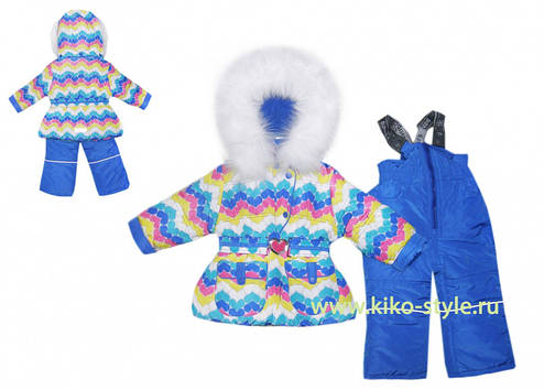 Дитячий зимовий комбінезон для дівчинки від Donilo 3331, 80-104, фото 2