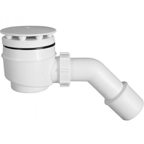 Сифон для душового піддону STYRON c гідрозатворів очищається білий д50 мм