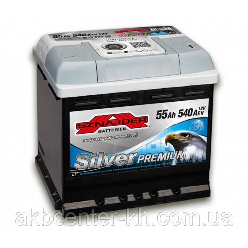 Автомобільний акумулятор SZNAJDER Silver Premium 6СТ- 55Aз 540A R
