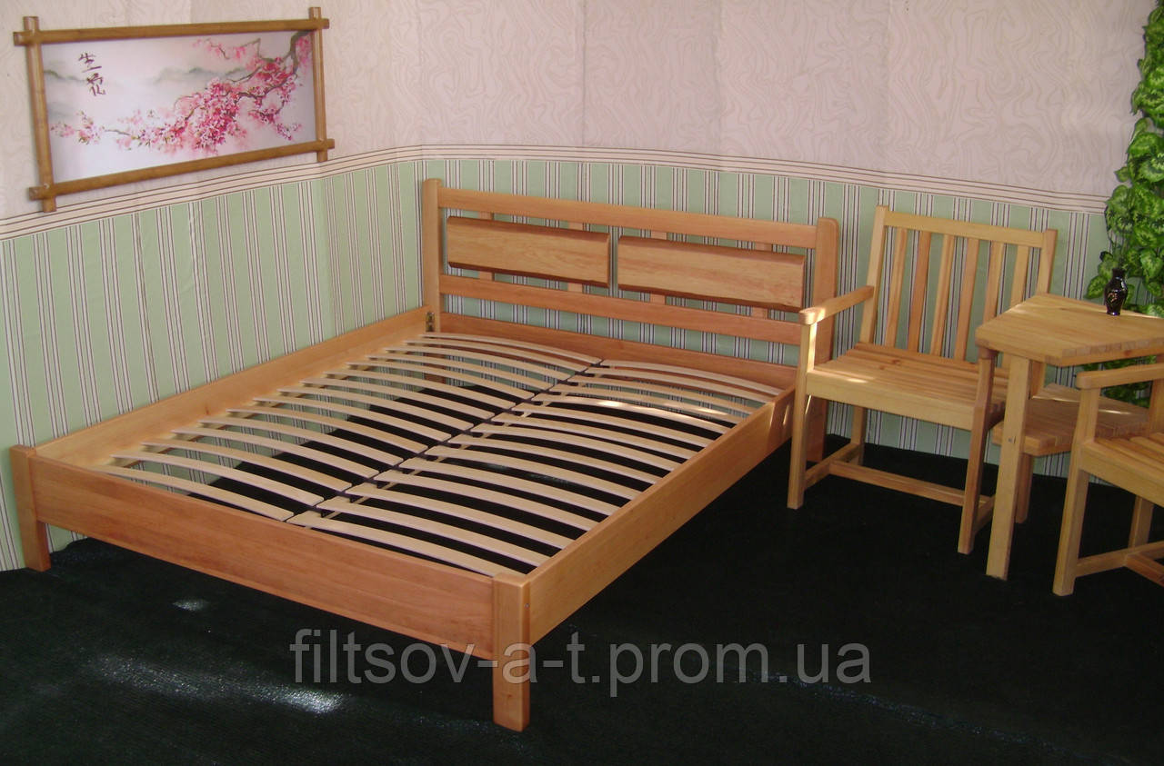 Деревянная полуторная кровать для спальни от производителя "Магия Дерева" - фото 5 - id-p61295886