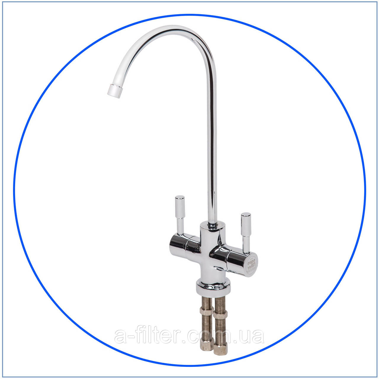 Хромований подвійний краник для питної води Hi-Tech, фото 1